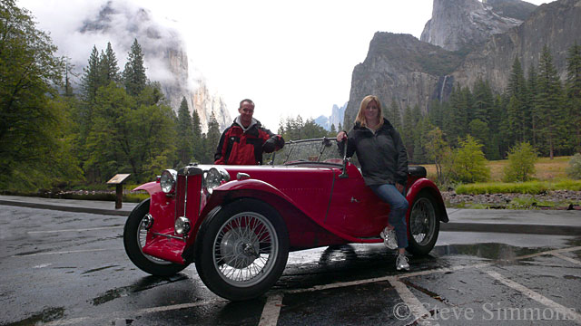 MG TC in Yosemite